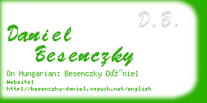 daniel besenczky business card